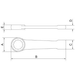 Chave Estrela de Bater 3.1/8'' Tramontina PRO