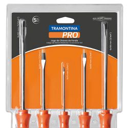 Jogo de Chaves de Fenda 5 Peças (44130/515) - Tramontina Pro