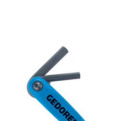 Jogo de Chaves Allen com Armação 5/64'' a 1/4'' 9 Peças 012620 - Gedore