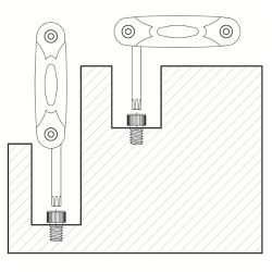 Jogo de Chave Trafix com Armação 7 Peças Tramontina PRO