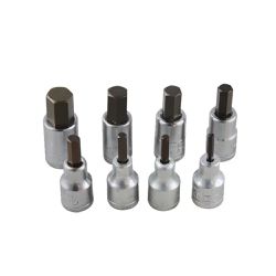 Jogo de Soquetes Hexagonal 1/2'' 4 à 17mm 8 Peças 016201 - Gedore