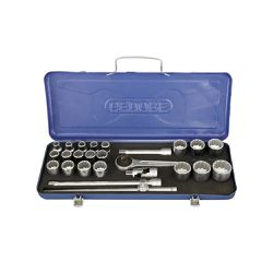 Jogo de Soquetes Estriados e Acessórios 1/2'' 25 Peças 015557 - Gedore