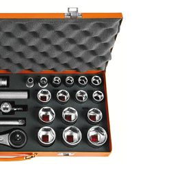 Maleta Com Soquetes Sextavados e Acessórios 1/2'' - 22 Peças (44832/423) - Tramontina Pro