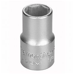 Soquete Sextavado em Aço Cromo Vanádio 15 mm - Encaixe 1/2'' Tramontina PRO