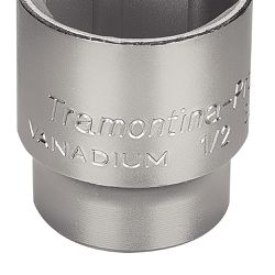 Soquete Sextavado em Aço Cromo Vanádio 32 mm - Encaixe 1/2'' - Tramontina Pro