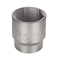 Soquete Sextavado em Aço Cromo Vanádio 32 mm - Encaixe 1/2'' - Tramontina Pro
