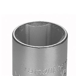 Soquete Sextavado em Aço Cromo Vanádio 28 mm - Encaixe 1/2'' - Tramontina Pro