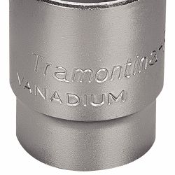 Soquete Sextavado em Aço Cromo Vanádio 28 mm - Encaixe 1/2'' - Tramontina Pro