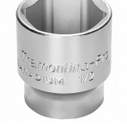 Soquete Sextavado em Aço Cromo Vanádio 3/8'' - Encaixe 1/2'' Tramontina PRO
