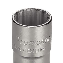 Soquete Estriado em Aço Cromo Vanádio 19 mm - Encaixe 1/2'' - Tramontina Pro