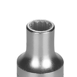 Soquete Estriado em Aço Cromo Vanádio 3/8'' - Encaixe 1/2'' - Tramontina Pro