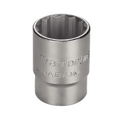 Soquete Estriado em Aço Cromo Vanádio 29/32'' - Encaixe 1/2'' - Tramontina Pro