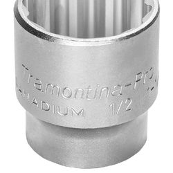 Soquete Estriado em Aço Cromo Vanádio 1.1/4'' - Encaixe 1/2'' - Tramontina Pro