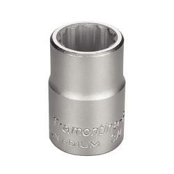 Soquete Estriado em Aço Cromo Vanádio 15/16'' - Encaixe 3/4'' Tramontina PRO