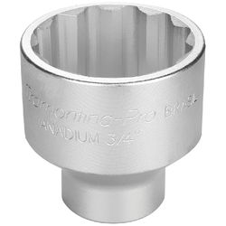 Soquete Estriado em Aço Cromo Vanádio 60 mm - Encaixe 3/4'' Tramontina PRO