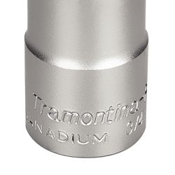 Soquete Sextavado em Aço Cromo Vanádio 21 mm - Encaixe 3/4'' - Tramontina Pro