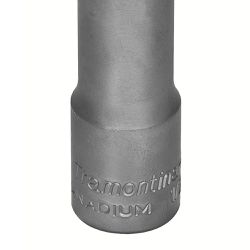 Soquete Sextavado Longo em Aço Cromo Vanádio 13 mm - Encaixe 1/2 - Tramontina Pro