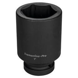 Soquete de Impacto Sextavado Longo 1'' x 85mm (44932/085) - Tramontina Pro