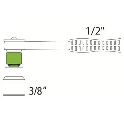 Adaptador em Aço Cromo Vanádio 1/2'' F x 3/8'' M (44848/101) - Tramontina Pro