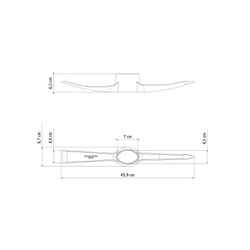 Picareta Estreita em Aço Sem Cabo 4 (77300/403) - Tramontina
