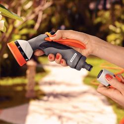 Hidropistola Multifunção Com 10 Tipos de Jato Para Engate Rápido (78520/500) - Tramontina