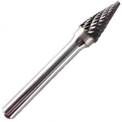 Lima Rotativa Cônica em Metal Duro MD 10,00mm 45,0024 ROCAST