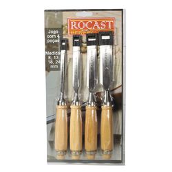 Jogo 4 Formões 8 a 24mm 177,0009 ROCAST