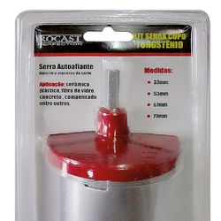Kit Serra Copo Tungstênio 6 peças 33 a 73mm 97,0006 ROCAST