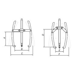 Saca Polia 3 Garras Articuladas 12'' (A520 x P330) TRAMONTINA PRO