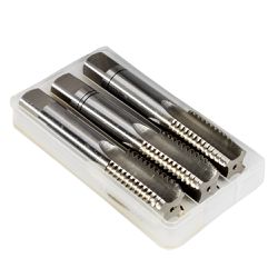 Kit 3 Macho Manual Seriado Aço Rápido HSS Rosca UNC Grossa BitN12 22,0025 ROCAST