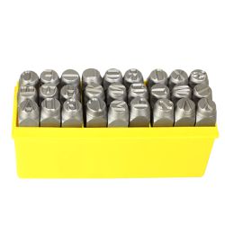 Jogo de Punção Alfabético 27 Peças - 12,5mm (60,0020) - Rocast