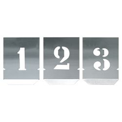 Jogo Algarismo Chapa Vazada 80mm - 10 Peças (136,0004) - Noll