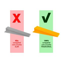 Espaçador Para Nivelador 1,0mm Com 50 Unidades TRADICIONAL (60693) - Cortag