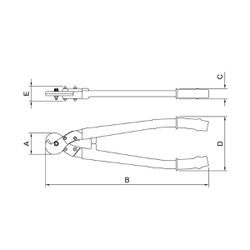 Tesoura Corta Cabos Isolada 24'' (44309/024) - Tramontina Pro