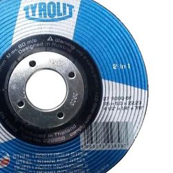 Disco de Desbaste 4.1/2" x 1/4" x 7/8" - Basic 2in1 - 222858 - TYROLIT