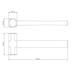 Marreta Oitavada Com Cabo De Madeira 500g (40508/001) - Tramontina