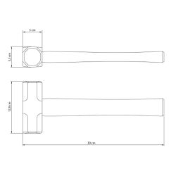 Marreta Oitavada Com Cabo De Madeira 2Kg (40508/004) - Tramontina