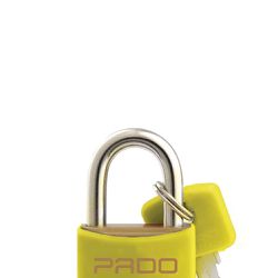 Cadeado Cores Amarelo 20mm - LT-20 - PADO