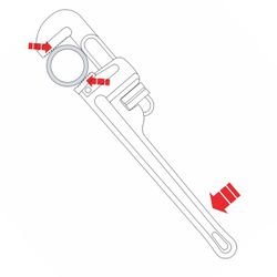 Chave Para Tubo 8'' (44021/008) - Tramontina Pro