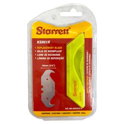 Lâminas 18mm Para Estilete Com 10 Peças Gancho (KSH01R) - Starrett