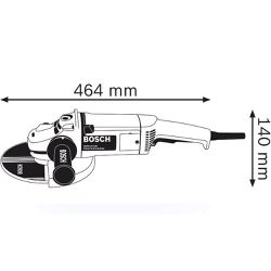 Esmerilhadeira Angular 9Pol GWS 24-230 - Bosch 220V