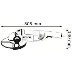 Esmerilhadeira Angular 9Pol GWS 26-230 - Bosch 220V