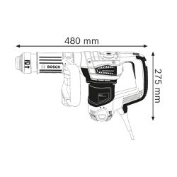 Martelo Demolidor 1100W e até 7,5J GSH 5 - Bosch 220V