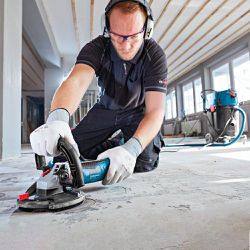 Lixadeira para concreto Bosch GBR 15 CA 1500W 220V, em maleta