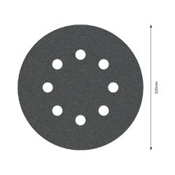 Disco de Lixa Com Velcro 125mm - GR. 240 Com 5 Peças (2608605119) - Bosch