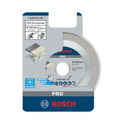 Disco Diamantado Para Porcelanato PRO 110mm (2608602728) - Bosch