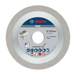 Disco Diamantado Para Porcelanato PRO 110mm (2608602728) - Bosch