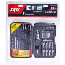 Jogo de Pontas e Bits para Fixar e Parafusar 67 peças - Skil