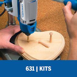 Kit De Brocas Com Ponta De Hélice 4 Peças 631 - Dremel 