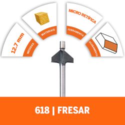 Fresa Chanfrar A 45º Em Madeira (Modelo 618) - Dremel